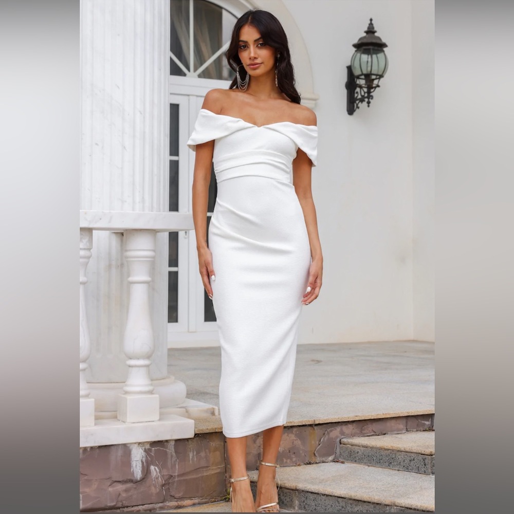 Size medium white midi dress
